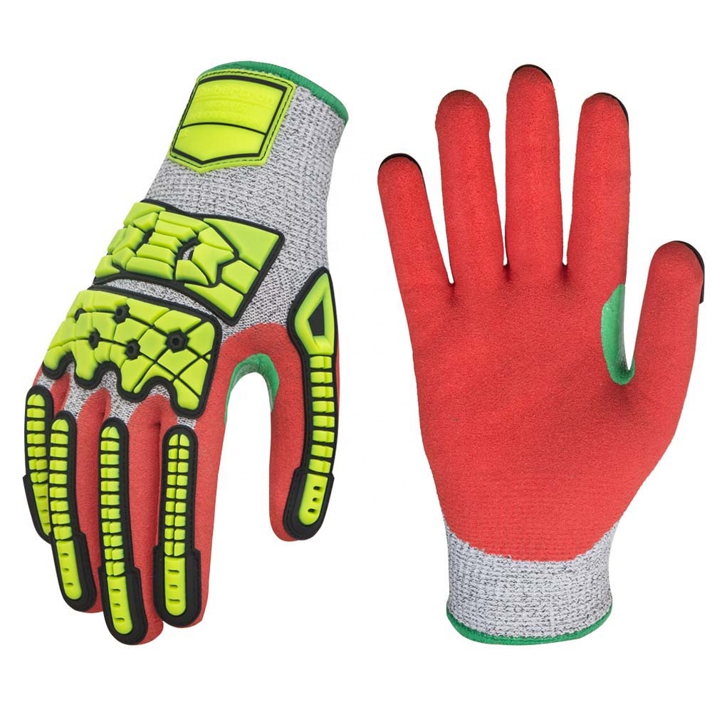 Work Glove Impact - Gloves High Impact Cut Resistant Knuckle