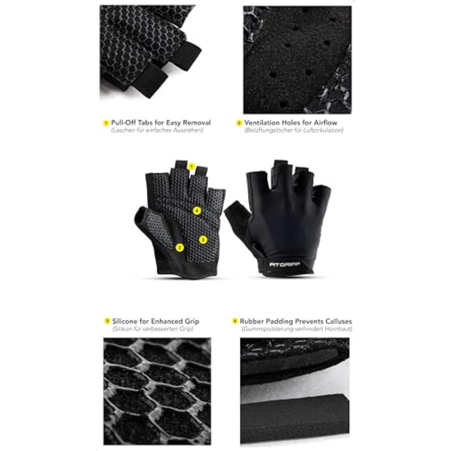 ® Workout Gloves Padded for Me - Workout Glove Gym recension och pris