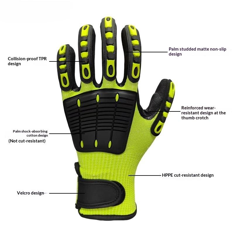 1 Pair Cut & Impact Resistant  - Work Glove Impact recension och pris