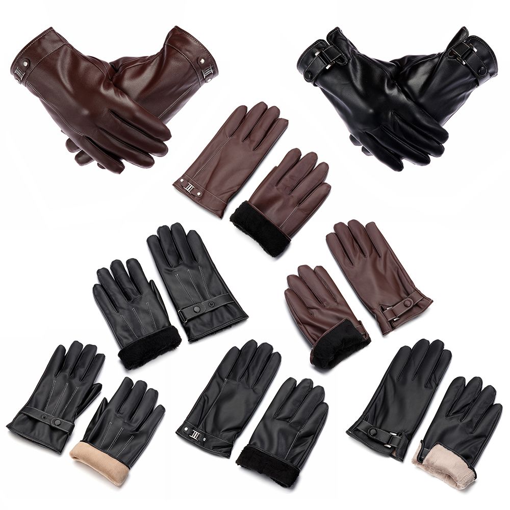 Men's Fleece Thermal Leather G - Leather Driving Glove recension och pris