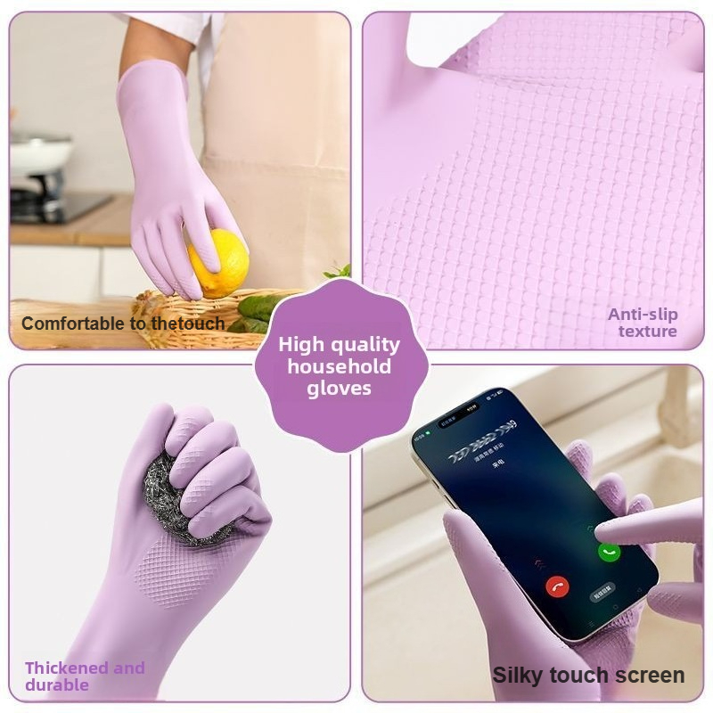 Latex Dish Washing Gloves,with - Rubber Glove Cleaning recension och pris