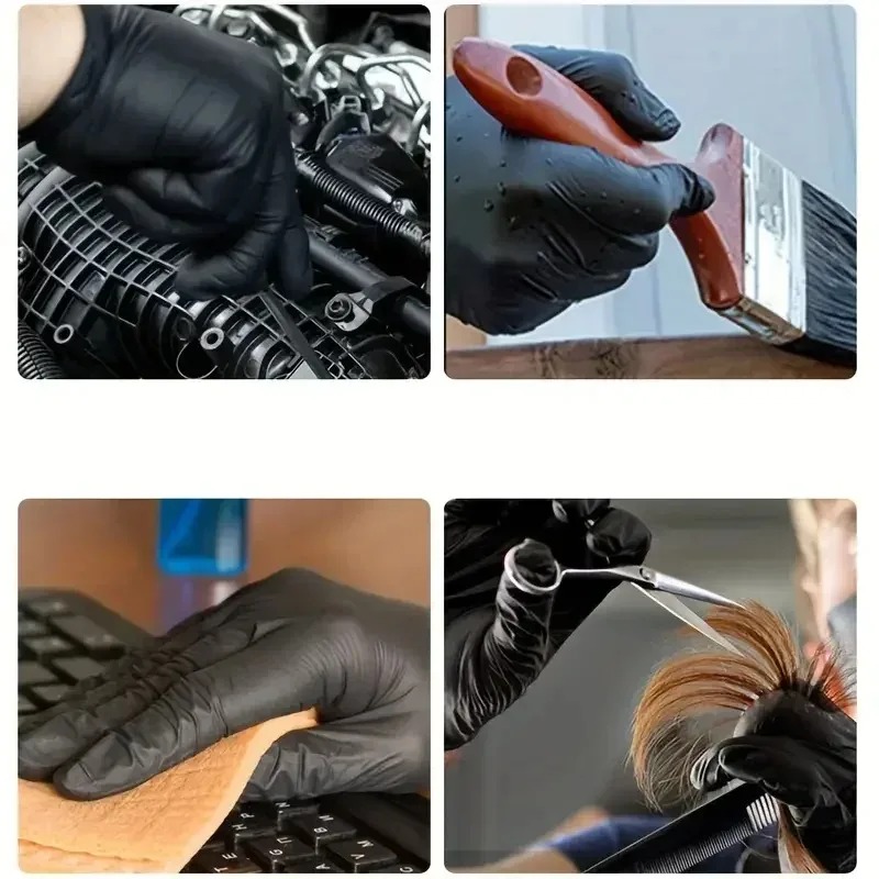 Disposable Black Gloves Unisex - Latex Disposable Glove recension och pris