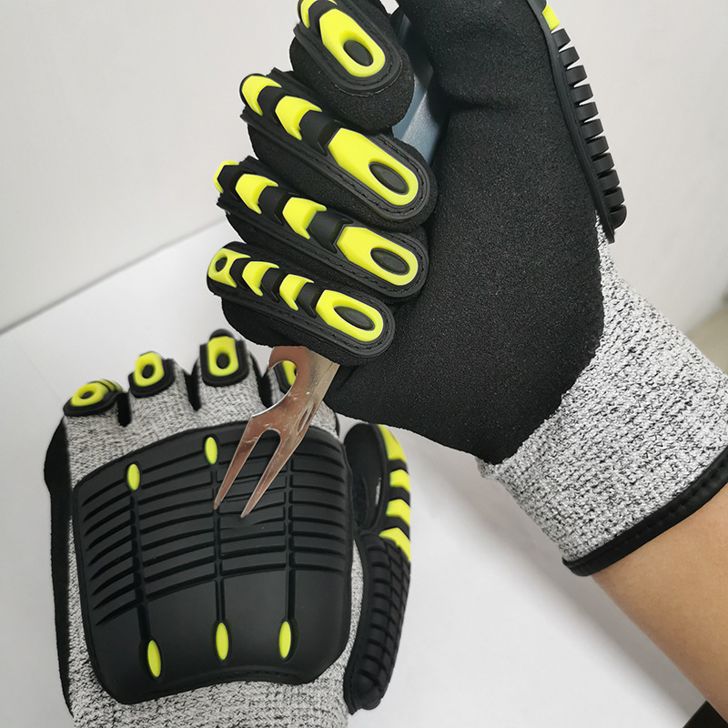 Anti Vibration Gloves SBR Padd - Work Glove Impact recension och pris