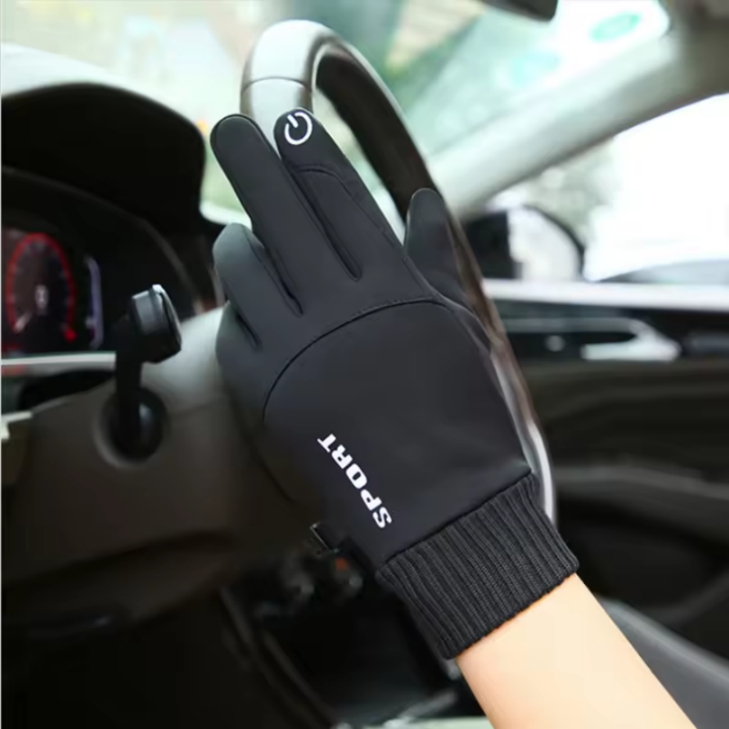 Winter Gloves Men Women Touch  - Leather Driving Glove recension och pris