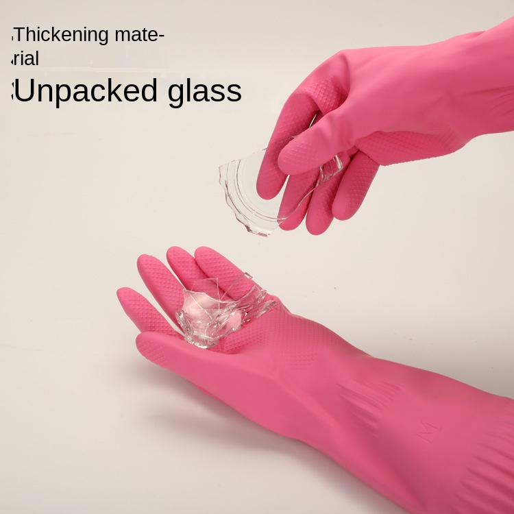 38cm Extra Thick Pink Rubber D - Rubber Glove Cleaning recension och pris