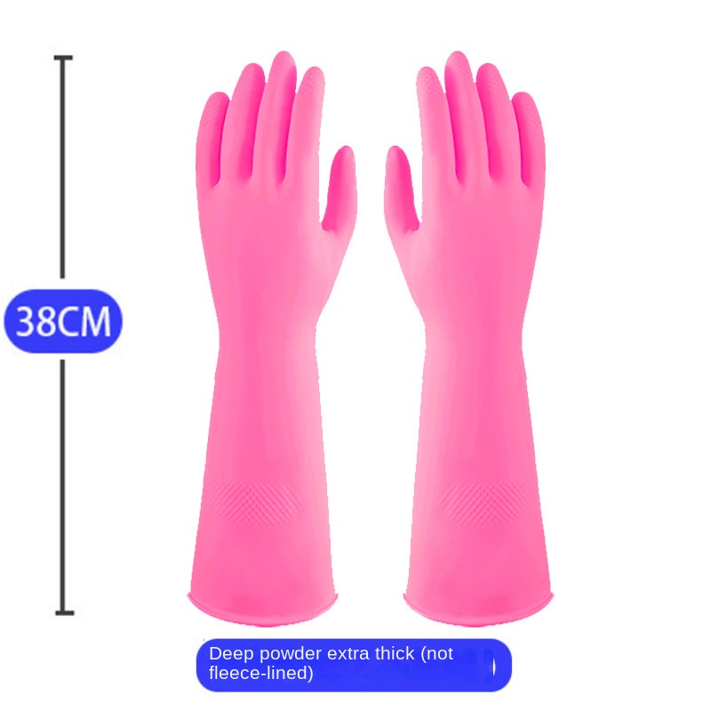 38cm Extra Thick Pink Rubber D - Rubber Glove Cleaning recension och pris